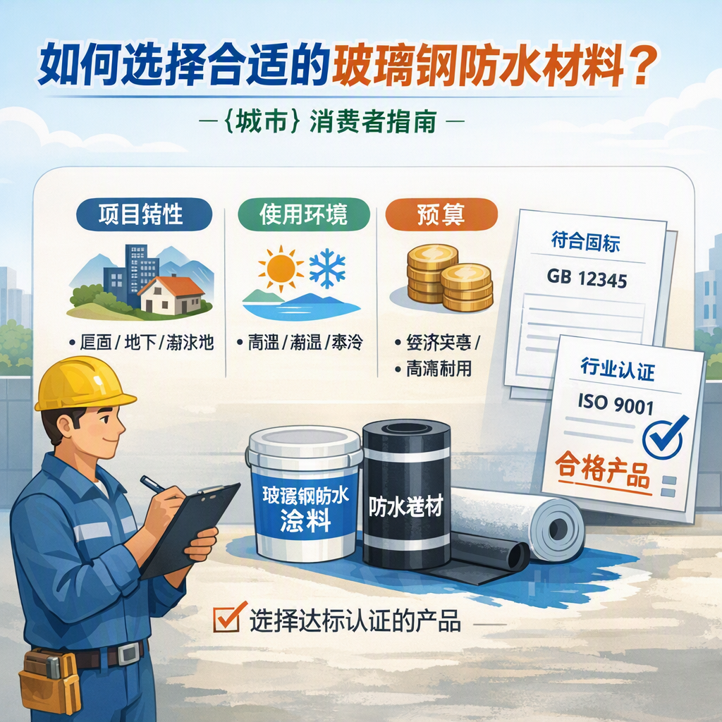 如何判定玻璃钢防水材料的合格标准? 临夏 消费者指南