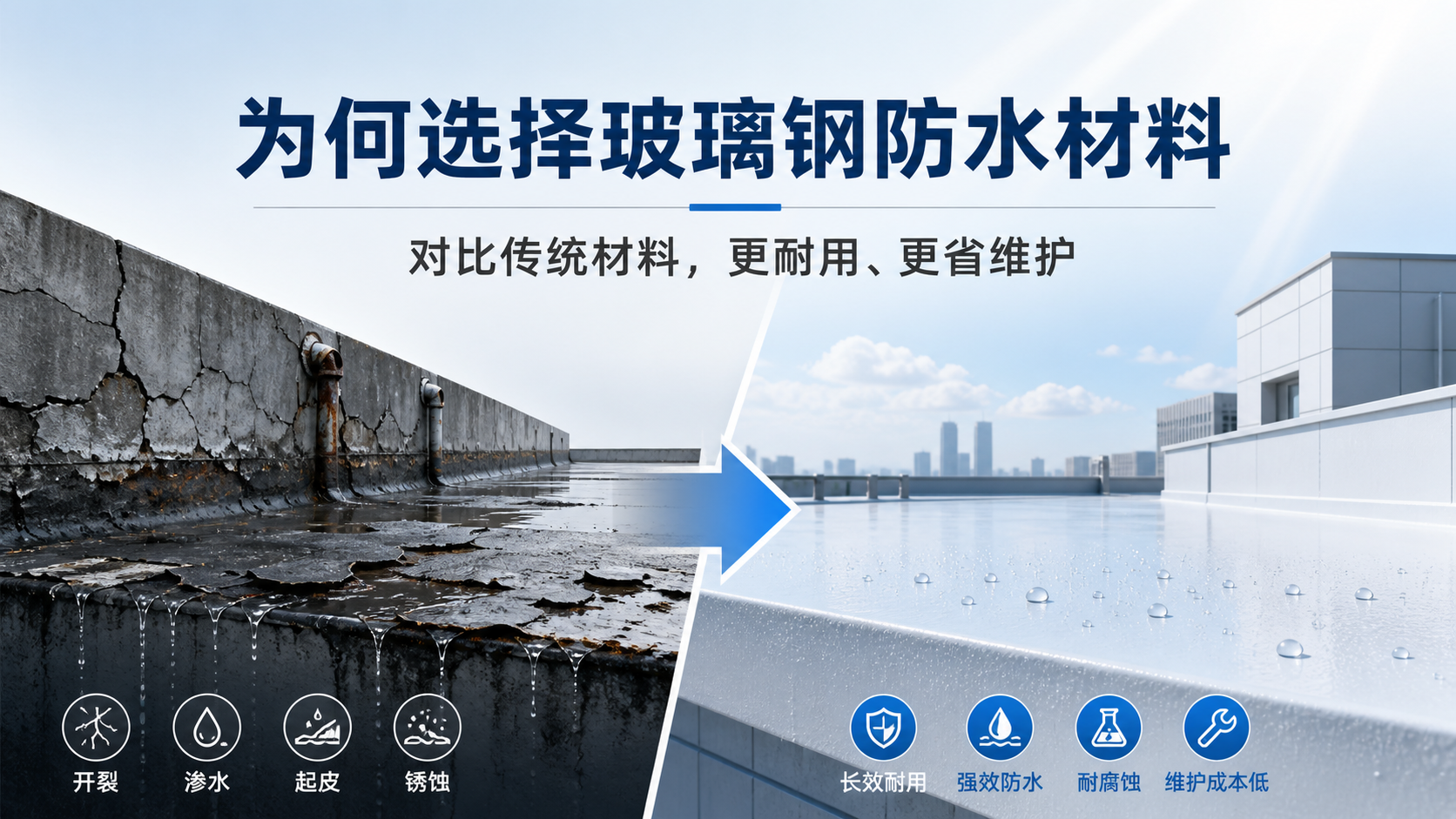 在临夏，为何选择玻璃钢防水材料而非传统材料