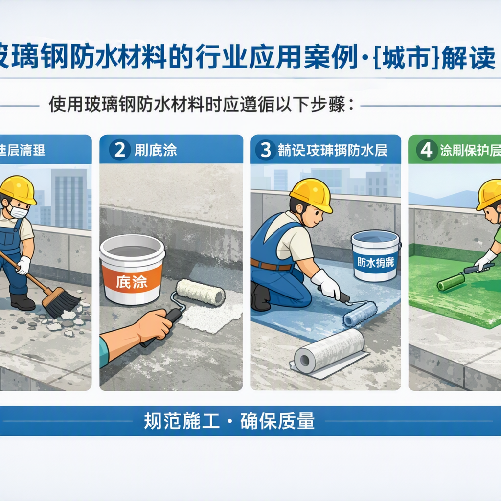 玻璃钢防水材料的行业应用案例,临夏解读